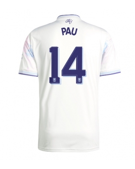 Aston Villa Pau Torres #14 Maglia Gara Terza Repliche 2025-26 Maniche Corte